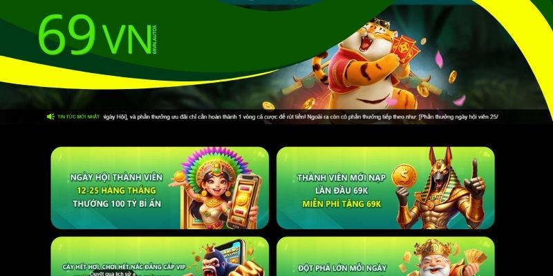 Khuyến mãi nhận thưởng 69VN tặng 69k cho người mới
